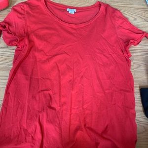 J Crew coral bow shirt Small